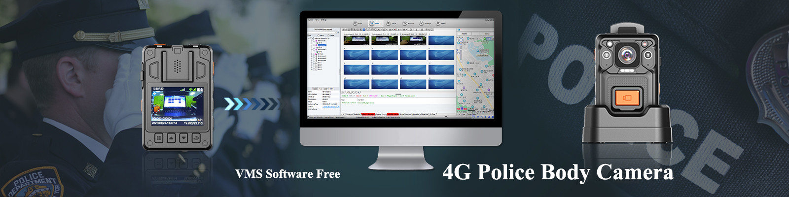 4G Vücut Aşınmış Kamera