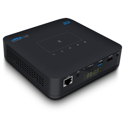 300 Lümen HDMI Girişli DLP Akıllı Projektör BT 4.2 Elektrikli Odaklı Android 9.0