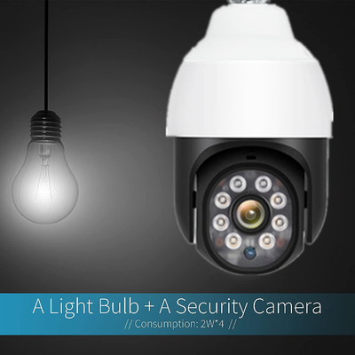 360 Derece E27 LED Lamba PTZ IP Kamera Tam Renkli 1080P WiFi Ampul Kamera