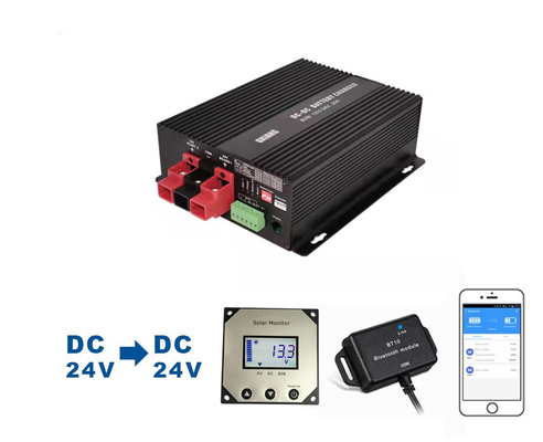 Araç Aküsü için 24V DC Akü Şarj Kontrol Cihazı LCD Ekran MPPT