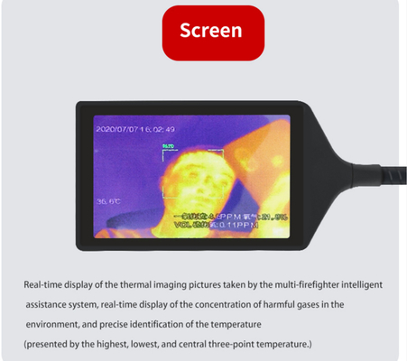 İtfaiyeci Kask Monteli Video Kamera IP66 10 Metre Görünür OS Android 8.1