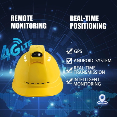 İnşaat Alanı İçin Canlı Akış ABS Akıllı Kask Kaydedici Güvenlik Koruması