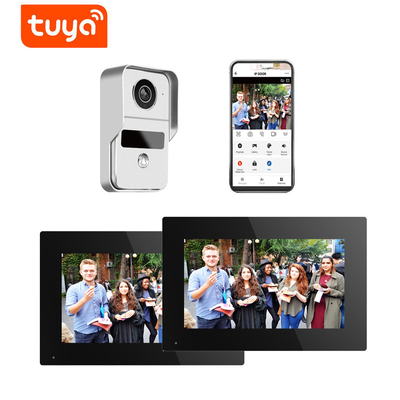 Kablosuz WIFI Görüntülü Kapı Telefonu IP Kapı Zili İnterkom Sistemi 1080P Kablolu Kamera Gece Görüşü