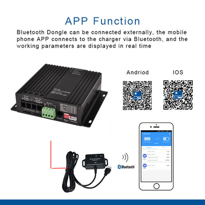 DC DC Pil Şarj Cihazı 12V-12V 30A Desteği Bluetooth Otomatik Akıllı Şarj Cihazı