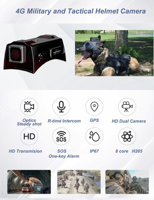 3G 4G Wi-Fi GPS Mini Akıllı Kask Kamera Video Kaydetme için 4000mAh Pil