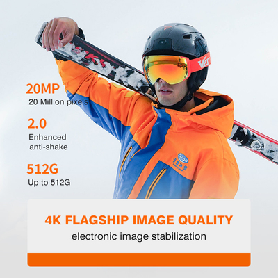 WIFI Gerçek Zamanlı Kayıt Kayak Kask Kamera 1600MAH Değiştirilebilir Pil