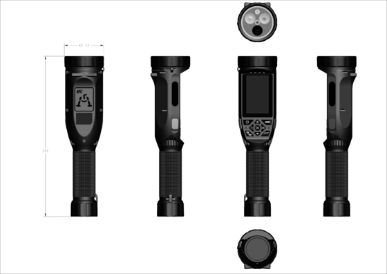 1080P MP4 Video Polis Video Kaydedici DVR LED el fenerli vücut takılı kamera