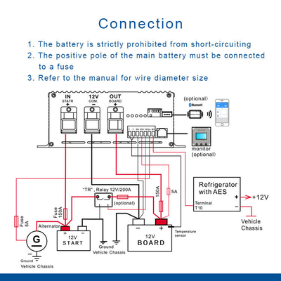 12V DC araba pil şarj cihazı