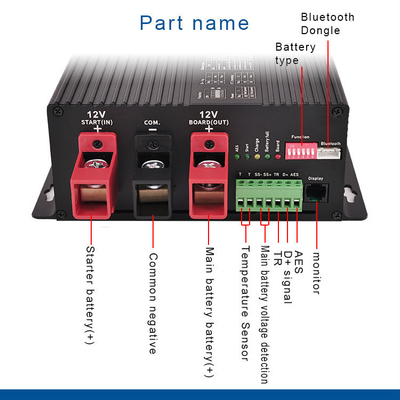 Şarj DC Pil Şarj cihazı 30A Bluetooth 390W 12V Ana Pil Çözümleri için Pvmax