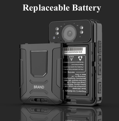 Yapay zeka yüz tanıma plakası vücut kamerası güvenlik korumaları GPS canlı video depolama 32GB 128GB 256GB H.264/H.265