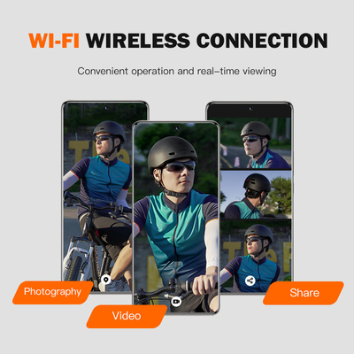 720P güvenlik kask kamerası IP67 su geçirmez ve 70 derece C'ye kadar çalışma sıcaklıklarında