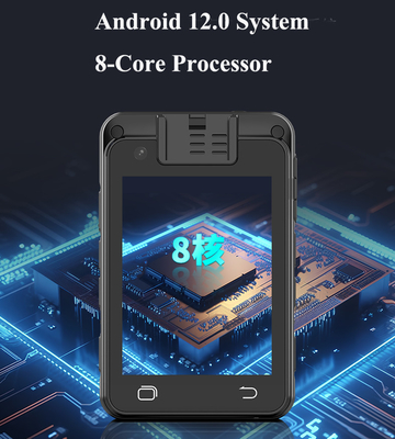 4G Ultra Definition 1080P30fps Android 12.0 Vücut Kamerası Bluetooth 5.0 GPS ile