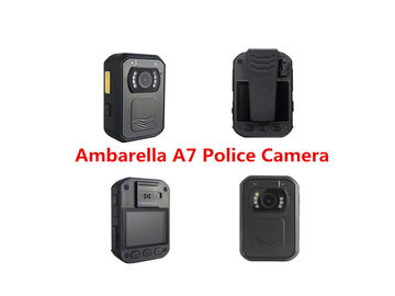 1080P Polis Video Kamera Ambarella A7, Vücut Aşınmış Kamera 5MP CMOS Sensör