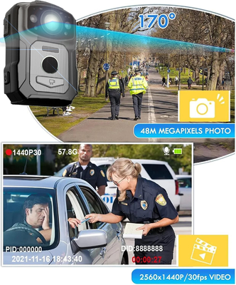 4K Çözünürlük IP68 Wifi Vücut Giydiği Kameralar H.264/H.265 NFC ve Android 10 Sistemi ile Video Kodlaması