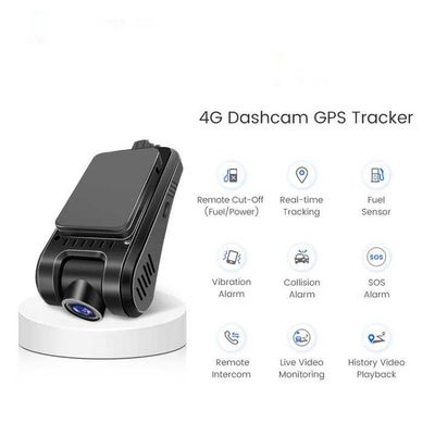 Araç Kara Kutusu 4G Dashcam GPS İzleyici İki Yolu Konuşma ve Gelişmiş Sürüş Yardım Sistemi 4GB DDR 512GB Bellek