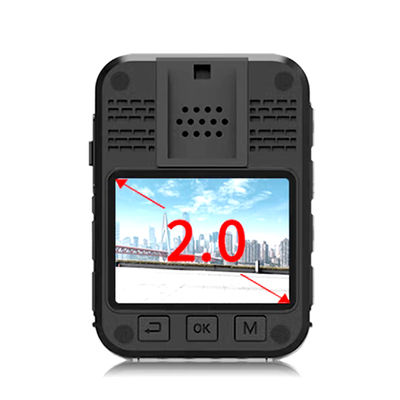 2 İnç GPS Kişisel Mini vücuda takılan kamera, Çift Kamera lens kaydı ile