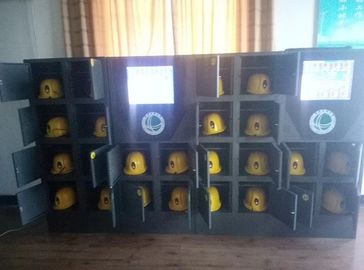 Yönetim Yazılımı ile 20 Port Kask Yerleştirme İstasyonu 19 İnç Dokunmatik Ekran