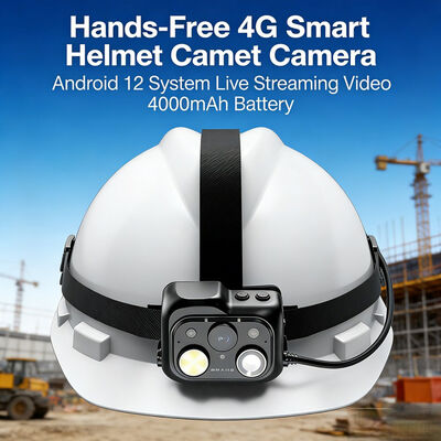 Gerçek Zamanlı Video Ptt ve Bulut Platformlu 4G Akıllı Güvenlik Kask Kamerası