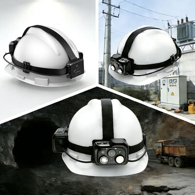 4G WiFi Onvif Rtsp Canlı Video Kask Kamera Vms ile LED lamba