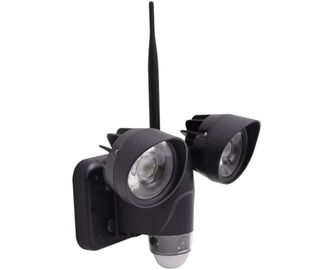 IP65 Su Geçirmez Kablosuz HD Güvenlik Kameraları Bahçe Taşkın Işık Tutucu 720P PIR Sensör