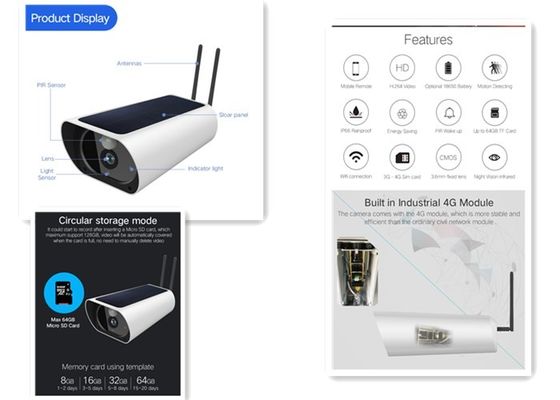 2 yollu ses güvenlik kamerası ile HD 4G pil dış mekan su geçirmez kamera