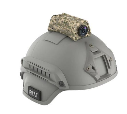 Dökülen askeri Taktik Güvenlik Kask Kamera Çift Lensli H.265 HDMI Su Geçirmez