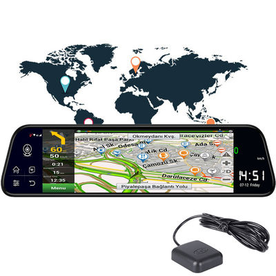 Android8.1 Araba DVR 1080P GPS Navigasyon ADAS Kamera 800mAh
