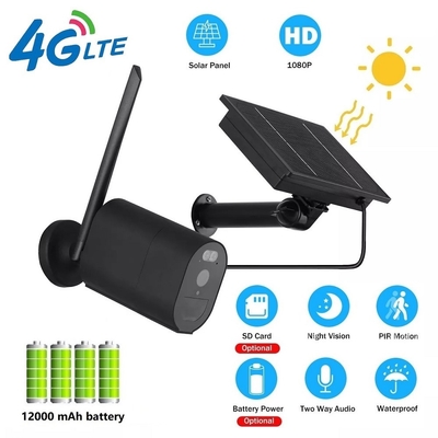 12000MAH 4G Wifi Güvenlik Kamerası PIR Alarmı 3.6mm Lens Dome Güvenlik Kamerası