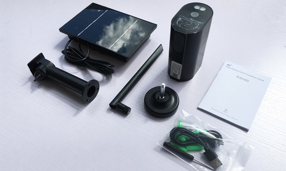 12000MAH 4G Wifi Güvenlik Kamerası PIR Alarmı 3.6mm Lens Dome Güvenlik Kamerası