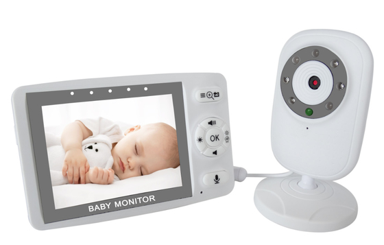 3.5 İnç Ekran Kablosuz Bebek Monitörü HD 2 Yönlü İnterkom Dahili 1300MAH Li Pil