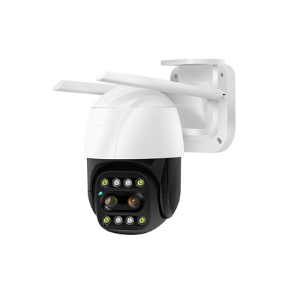 Kablolu WIFI Çift Lensli Güvenlik Kamerası 1080P 2.0MP HD AI Tanıma Gece Görüşü