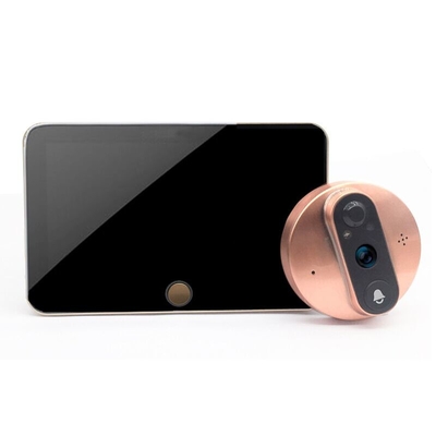 1080P Peephole WIFI Video Kapı Zili 5000mAH Pil IR CUT Otomatik Anahtar