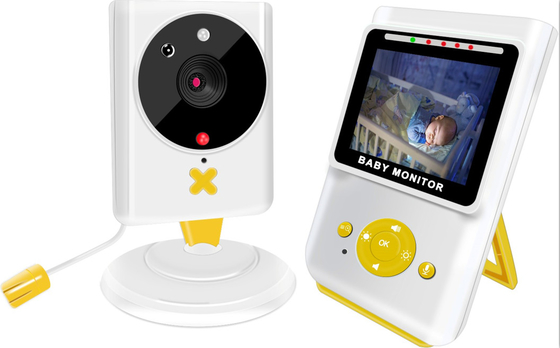 2.4 inç Gece Görüşlü Kablosuz Bebek Monitörü Desteği TV Ekranı Uzun Mesafe İletim