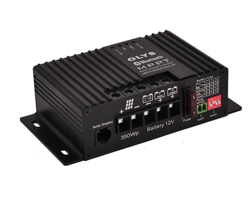 50V Max 25A Çift Pil MPPT Şarj Kontrol Cihazı Verimliliği RVs Karavan Teknesi için %99.8