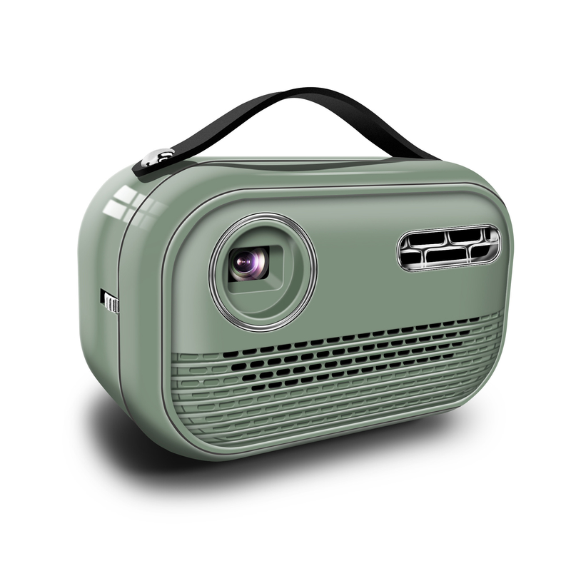 Yeşil DLP Akıllı Projector 65 Lumen Android 9.0 4K 5000MA Pil