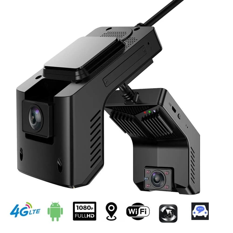 170° Geniş Görünüm 4G Dash Kamera G Sensör Park Monitörü ve WiFi Teknolojisi