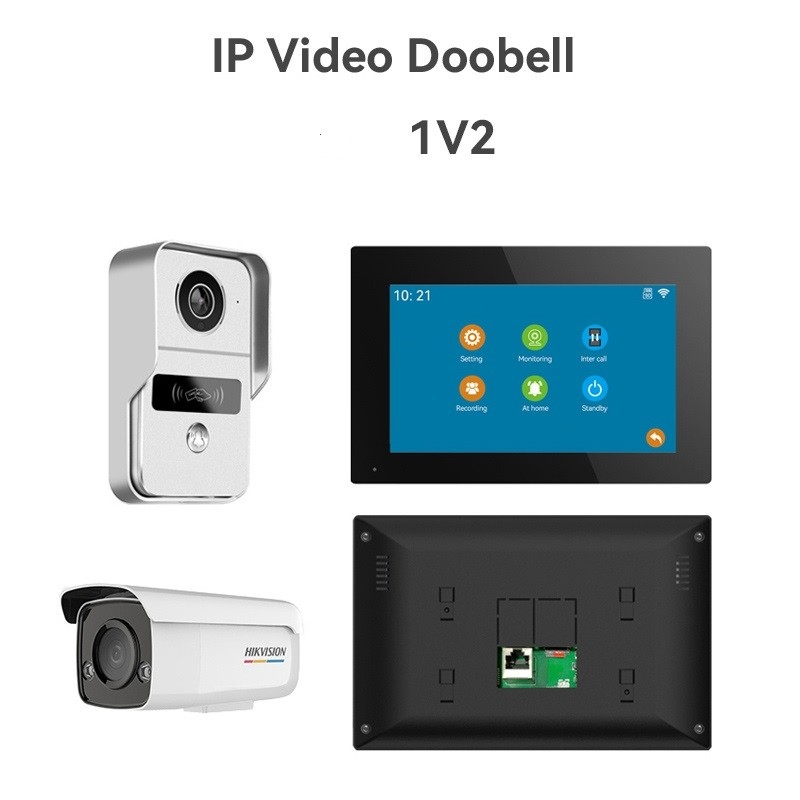 Tüm Siyah WIFI Video Kapı Zili 166° Geniş Görme Açısı SD Kart Kayıt ve Hareket Algılama