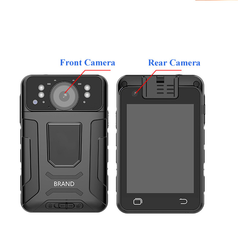 Yapay zeka yüz tanıma plakası vücut kamerası güvenlik korumaları GPS canlı video depolama 32GB 128GB 256GB H.264/H.265