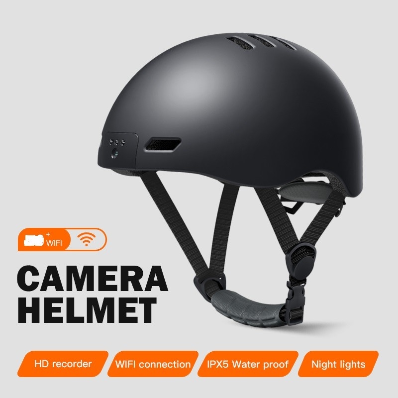 720P güvenlik kask kamerası IP67 su geçirmez ve 70 derece C'ye kadar çalışma sıcaklıklarında