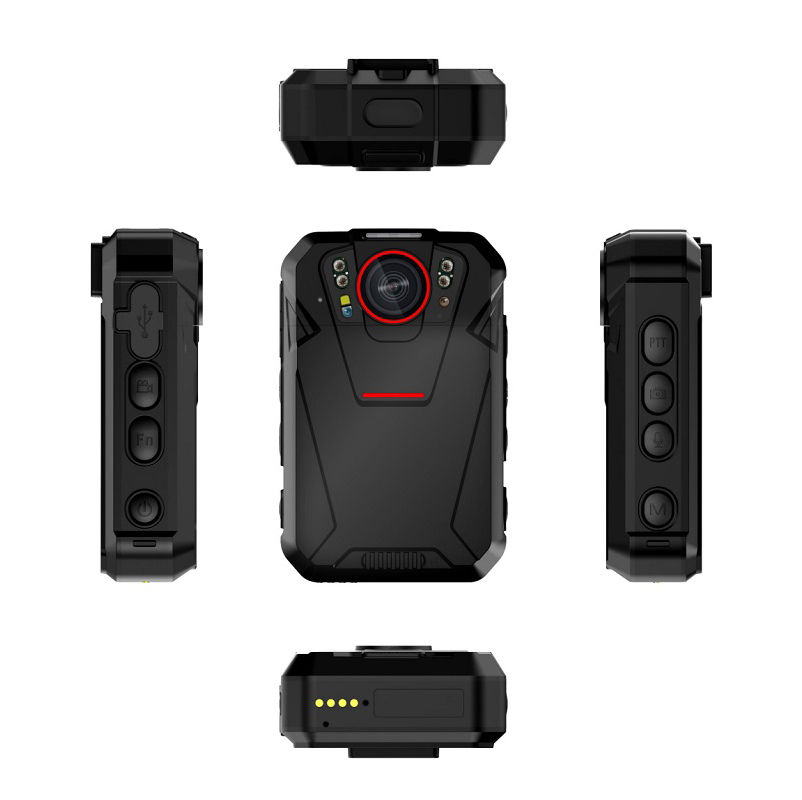 4G wifi Çift Kameralı 2.4 İnç Dokunmatik Ekran Vücuda Takılan Kamera