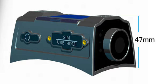 3G 4G Wi-Fi GPS Mini Akıllı Kask Kamera Video Kaydetme için 4000mAh Pil