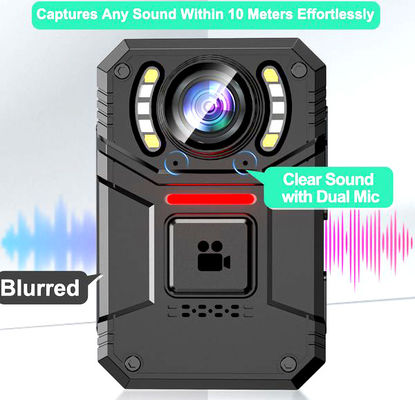 Yüksek çözünürlüklü 4K Full HD 2 inçlik ekran ve 2500 Mah pil ile taşınabilir Bodycam Mini Kameralar