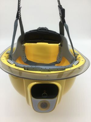 Kameralı İnşaat Kaskı 4G Video GPS DVR 10 Metre Gece Versiyonu