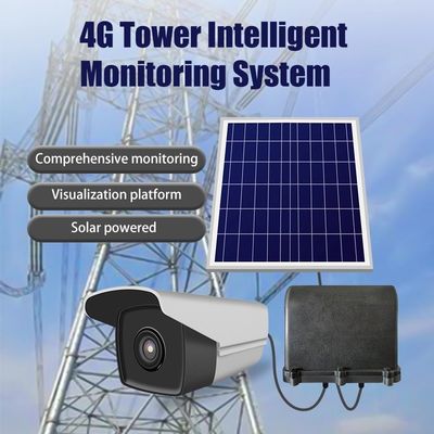 Grid Tower Solar Intelligent İzleme Kamera Sistemi 4G LTE 18000 mAH Uzun Ömürlü Çalışma