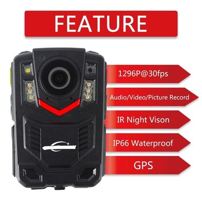 GPS Fonksiyonlu Vücuda Monte Polis Video Kameraları